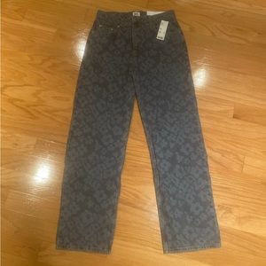 Rare BDG skate fit floral print jeans